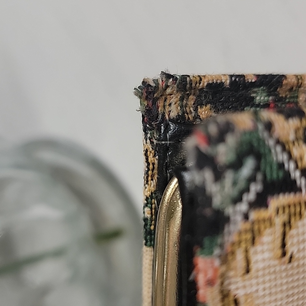 McDuff Made in Japan Vintage Floral Tapestry Wallet Mini Clutch - Picture 8 of 16